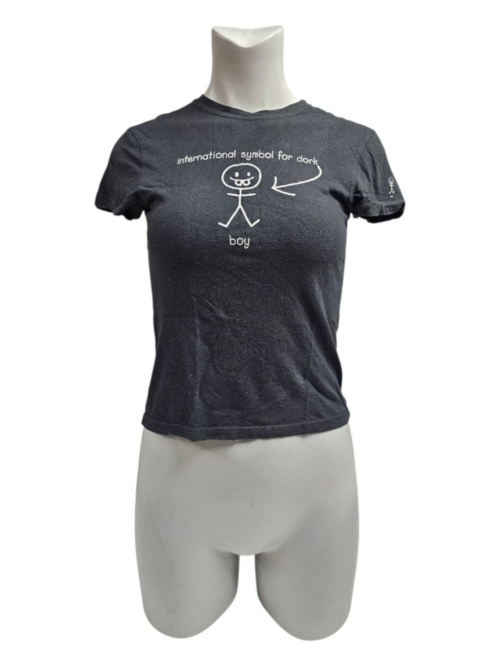 symbol for dork . Tilt printed shirt . S . made in USA